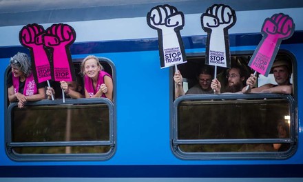 G20-Gipfel Protestanten in Zug