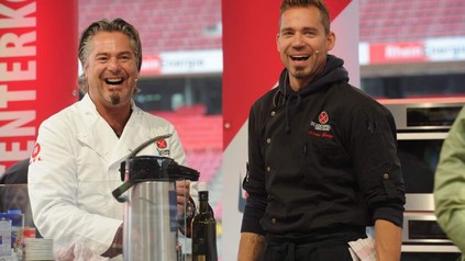 Frank Oehler und Andi Schweiger von den RTL 2 Kochprofis