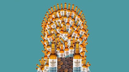 Bier in Form des eisernen Throns