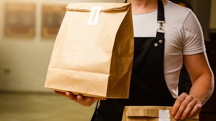 Lieferung einer Essensbestellung