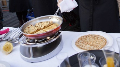 Flambierte Crêpe Suzette