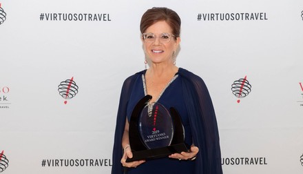 Amanda Hyndman, Area Vice President Operations und General Managerin im Mandarin Oriental Hyde Park, London, erhielt die Auszeichung „Hotelier oft he Year“