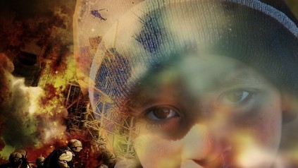 Ein Flüchtlingsmädchen