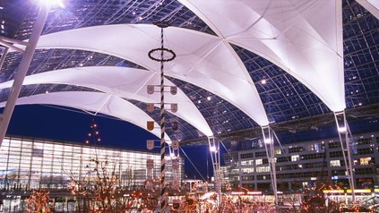 Münchner Flughafen Außenansicht