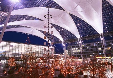 Münchner Flughafen Außenansicht