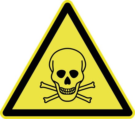 Totenkopf Warnschild