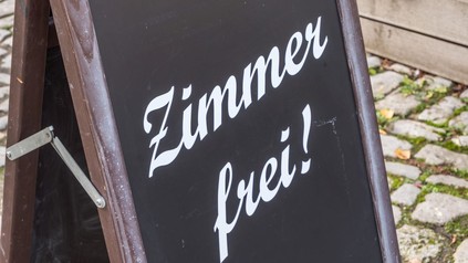 Schild Zimmer frei!