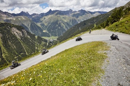 Motorradfahrer Ischgl