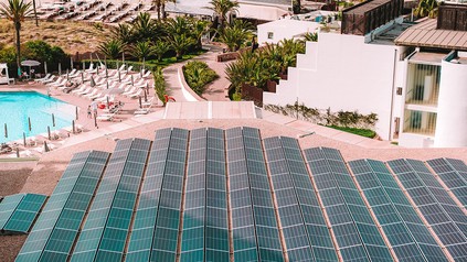 Solarzellen Hotelanlage