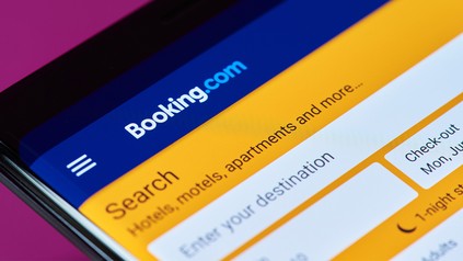 Website von Booking.com auf den Handy