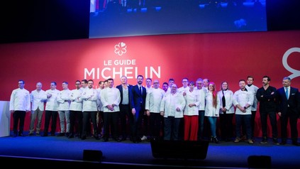 Schweizer STerneköche bei der Vorstellung des Guide Michelin