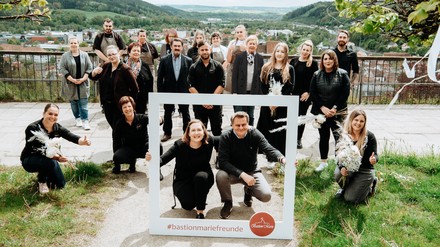 Die Unternehmerin Sandra Englich und ihr Team.
