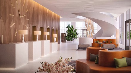 Eingangsbereich Mövenpick Hotel Basel