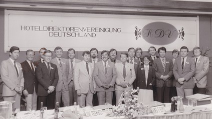 Die HDV-Gründungsmitglieder am 17. Juni 1981 in Frankfurt am Main.