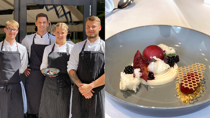 Auszubildende des Hotels Vier Jahreszeiten und Griechischer Joghurt