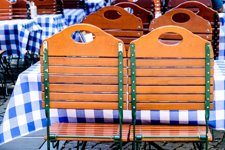 Biergarten in Bayern
