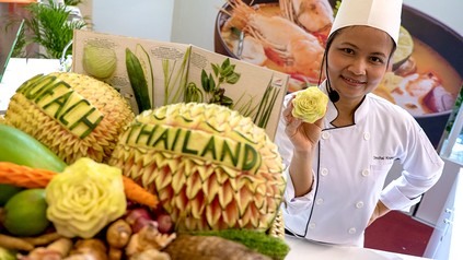 Ein thailändischer Messestand auf der Biofach 2019